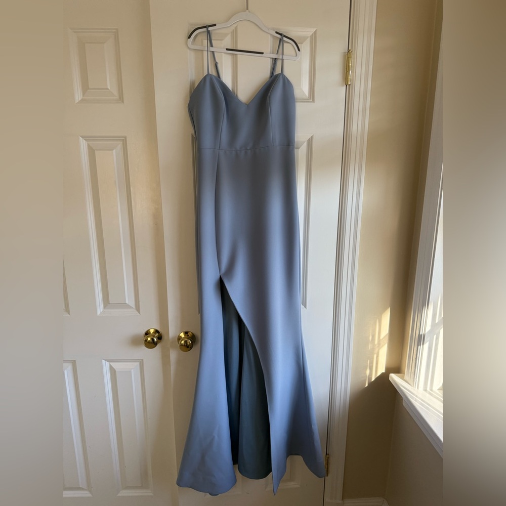 AG Studios Dress Elegant Blue Evening Gown